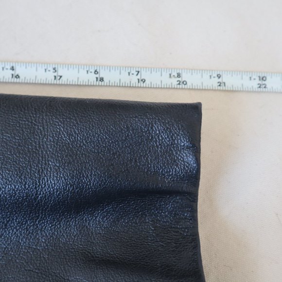 George Woman Black Leather Blazer Jacket, Size XL - Picture 16 of 16